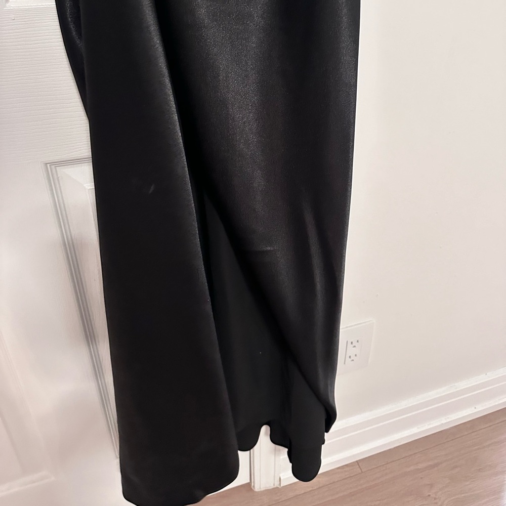 Satin black bridesmaid dress - Picture 4 of 9